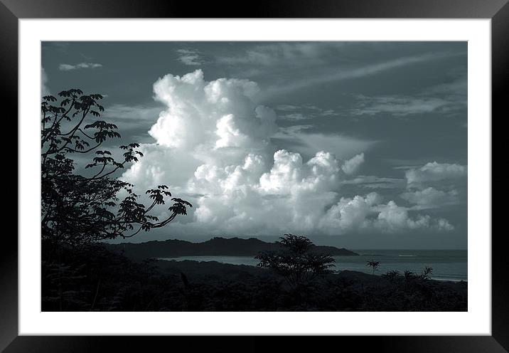  Clouds over Playa Nosara Framed Mounted Print by james balzano, jr.