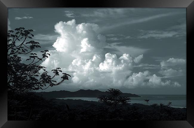  Clouds over Playa Nosara Framed Print by james balzano, jr.