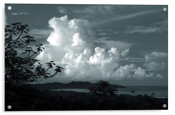  Clouds over Playa Nosara Acrylic by james balzano, jr.