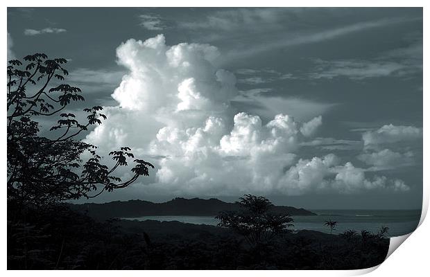  Clouds over Playa Nosara Print by james balzano, jr.