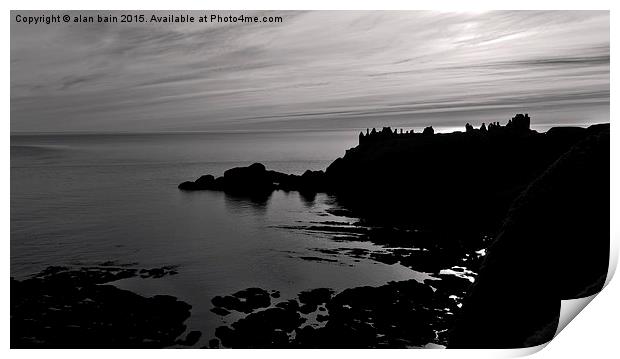 Dunnottar Castle  Print by alan bain