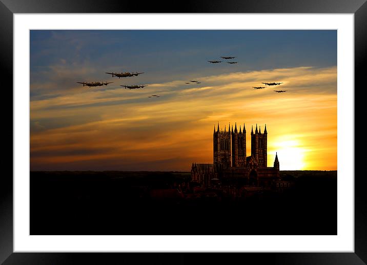  Bomber County Sunset Framed Mounted Print by Oxon Images
