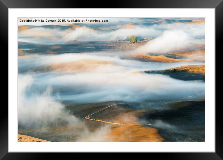 Palouse Gold Framed Mounted Print by Mike Dawson