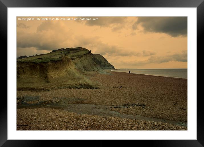  Seatown Cliffs  Framed Mounted Print by Rob Hawkins