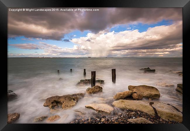 Seaview Seascape Framed Print by Wight Landscapes