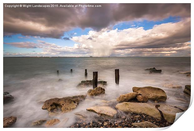 Seaview Seascape Print by Wight Landscapes