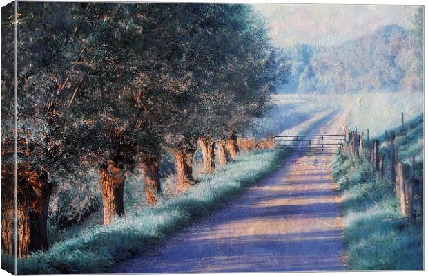  By Road of Your Dream. Monet Style Canvas Print by Jenny Rainbow