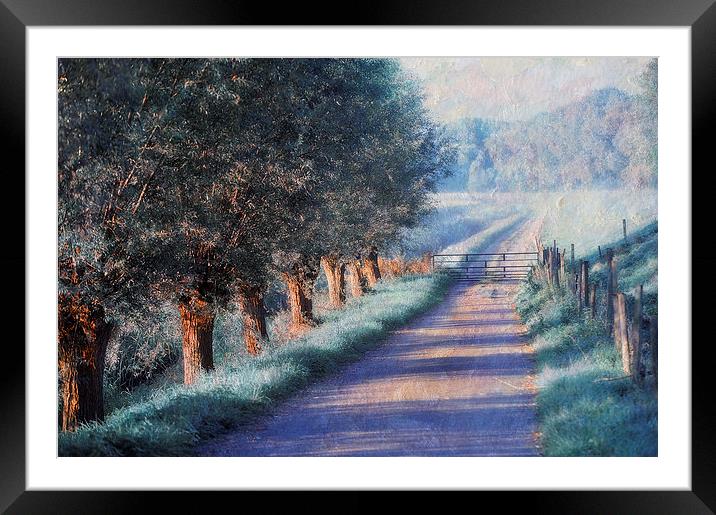  By Road of Your Dream. Monet Style Framed Mounted Print by Jenny Rainbow