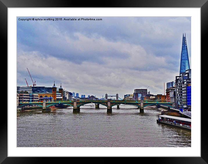  London Skyline Framed Mounted Print by sylvia scotting