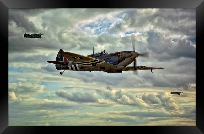  Spitfire Squadron Framed Print by Jason Green