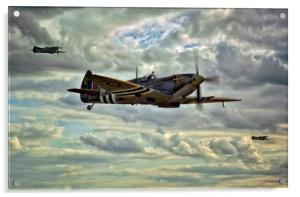  Spitfire Squadron Acrylic by Jason Green