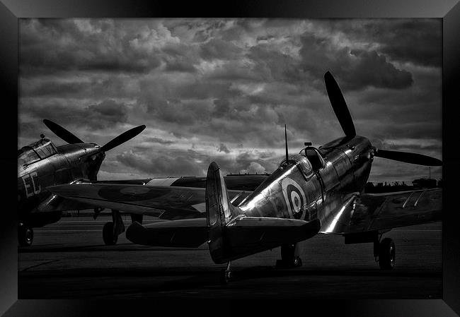  RAF Spitfire and Hurricane  Framed Print by Jason Green