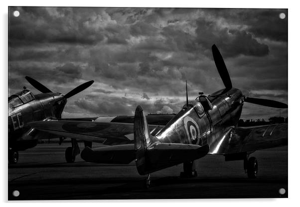  RAF Spitfire and Hurricane  Acrylic by Jason Green