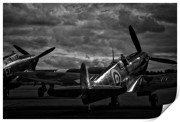  RAF Spitfire and Hurricane  Print by Jason Green