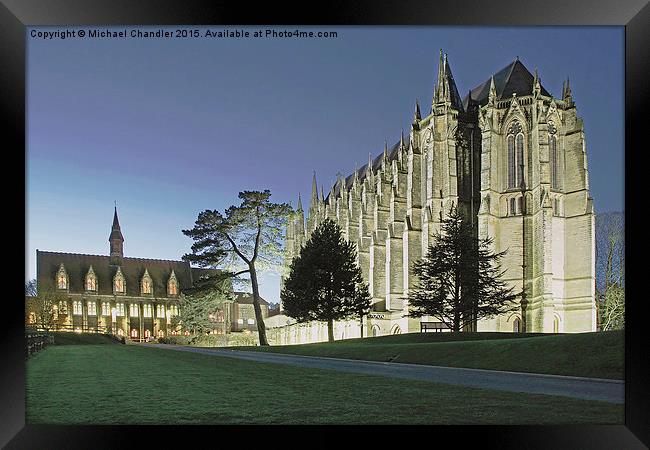  Lancing College Chapel, Lancing, Sussex. Framed Print by Michael Chandler
