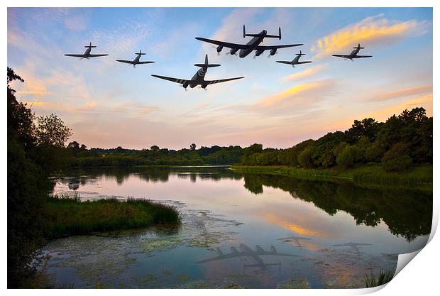 Battle of Britain Memorial Flight  Print by Jason Green