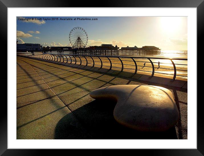  Sunset Promenade Framed Mounted Print by Scott Taylor