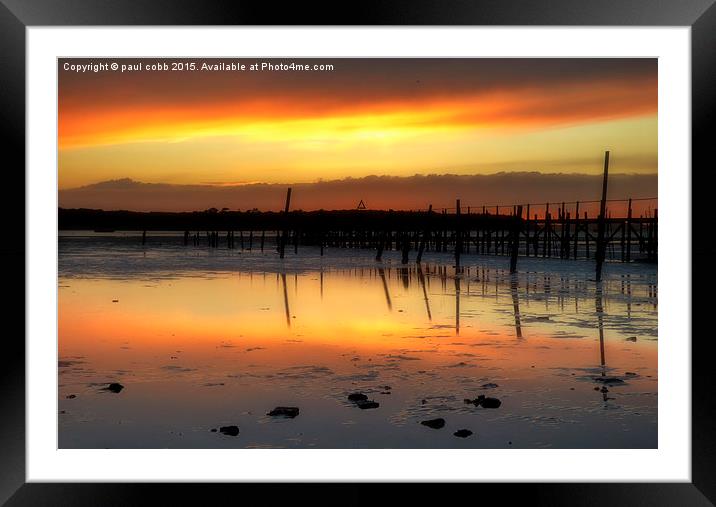  In the stillness Framed Mounted Print by paul cobb