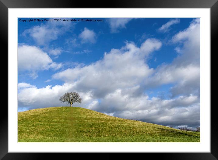 Burrow Hill Framed Mounted Print by Nick Pound
