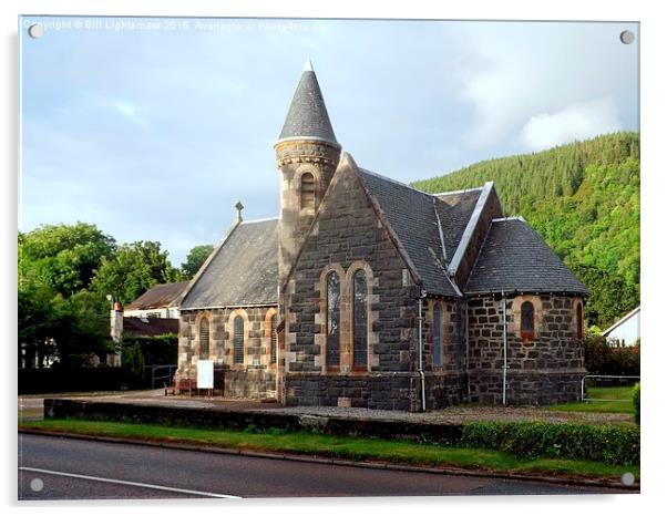  St.Modans Kirk , Benderloch Acrylic by Bill Lighterness