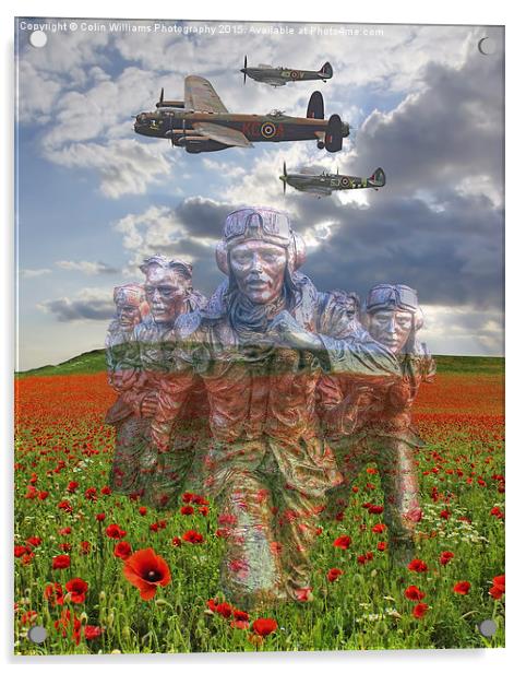  We Remember Them Acrylic by Colin Williams Photography
