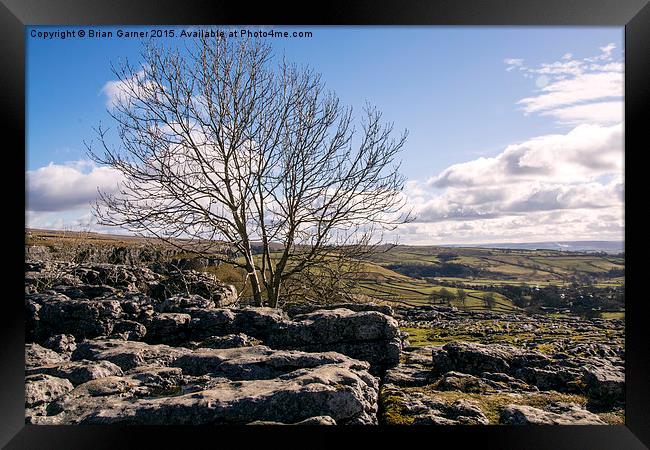  View over Malham Cove 2 Framed Print by Brian Garner