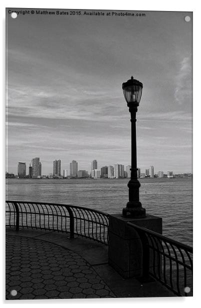 Hudson River Acrylic by Matthew Bates
