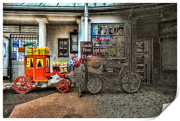 Ye Olde Sweet Shoppe Art 2 Print by Steve Purnell