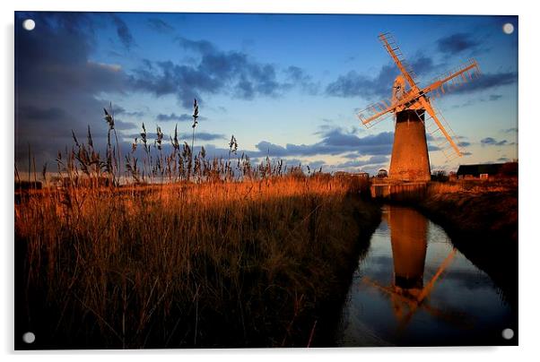  St. Benet's Mill, Norfolk Acrylic by Broadland Photography