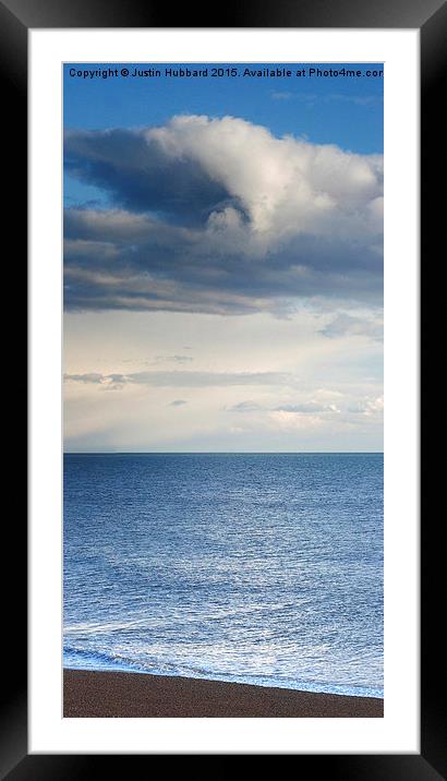  Seascape From Bexhill-On-Sea, Sussex Framed Mounted Print by Justin Hubbard