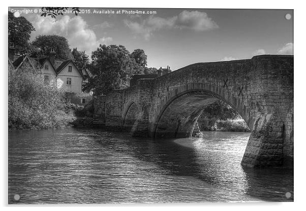  Aylesford Bridge Kent Acrylic by Robin Hart-Jones