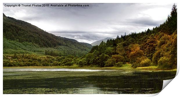  Loch Monzievaird Print by Thanet Photos