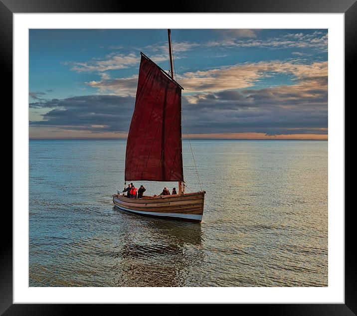 Sailing in the Bay Framed Mounted Print by David Hollingworth