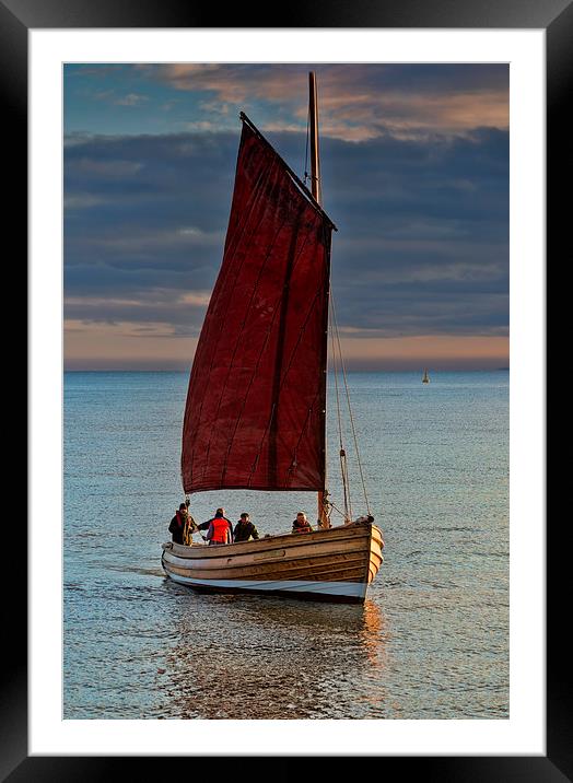 An Afternoon's Sail Framed Mounted Print by David Hollingworth