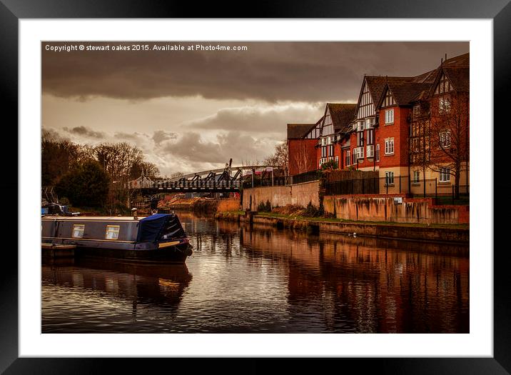 Cheshire Life - Northwich in Winter Framed Mounted Print by stewart oakes