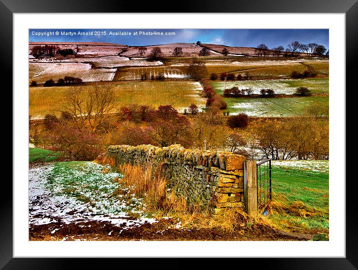  Winter in Weardale Framed Mounted Print by Martyn Arnold