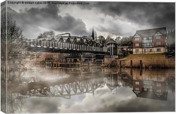  Cheshire Life - Sunny Northwich  Canvas Print by stewart oakes