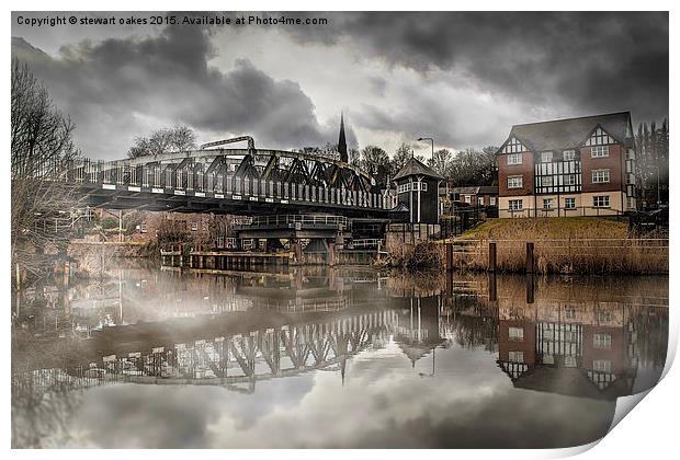  Cheshire Life - Sunny Northwich  Print by stewart oakes