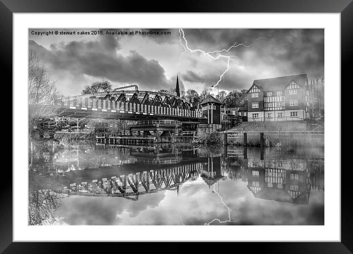  Cheshire Life - Sunny Northwich 2 Framed Mounted Print by stewart oakes