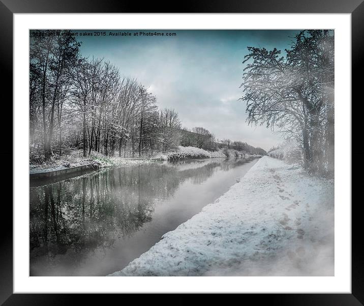  Cheshire Life - Broken Cross 2, Northwich in Wint Framed Mounted Print by stewart oakes