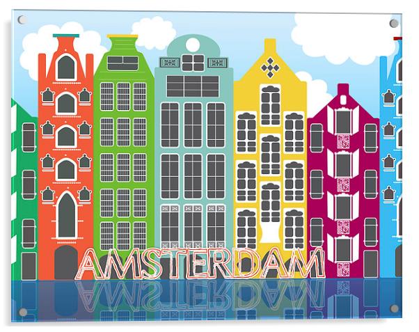 Amsterdam Acrylic by Tanya Hall