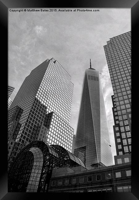 Freedom Tower Framed Print by Matthew Bates