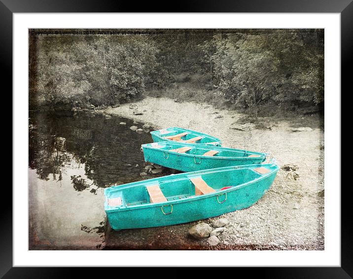  Three Boats Framed Mounted Print by Lynn Bolt