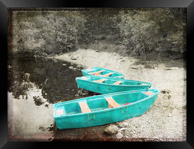  Three Boats Framed Print by Lynn Bolt