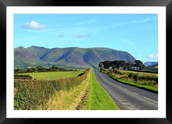  The long road Framed Mounted Print by Paul Collis