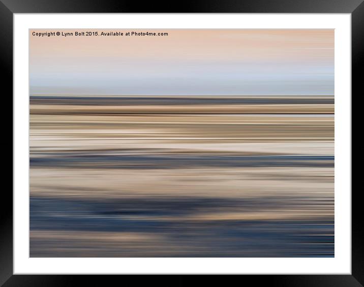  Abstract Shoreline Framed Mounted Print by Lynn Bolt