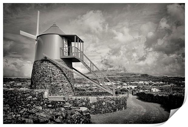  Flemish Mill on Pico Island Print by Broadland Photography