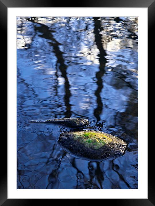  Rocks and Reflections Framed Mounted Print by Martyn Arnold