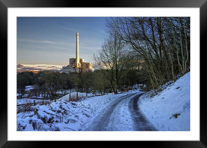 Lafarge Cement Works in Hope, Derbyshire  Framed Mounted Print by Darren Galpin
