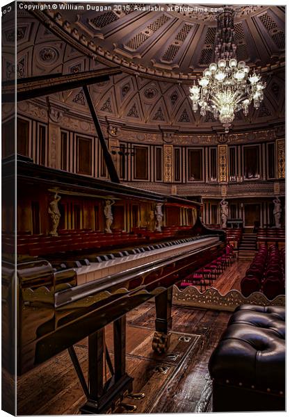  St George's Hall Small Concert Room. Canvas Print by William Duggan